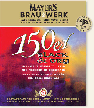 Privatbrauerei Gebr. Mayer 150er Black & Dry