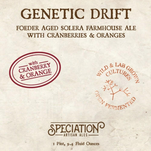 Speciation Artisan Ales Genetic Drift With Cranberry & Orange