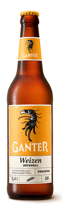 Brauerei Ganter Weizen Hefehell