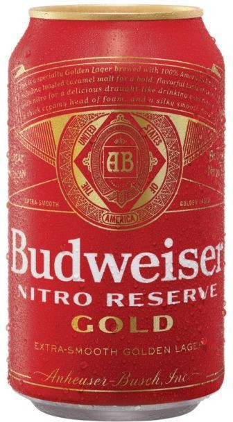 Anheuser-Busch InBev USA Budweiser Nitro Reserve Gold