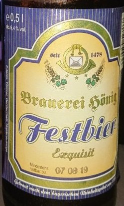 Brauerei Hönig Festbier