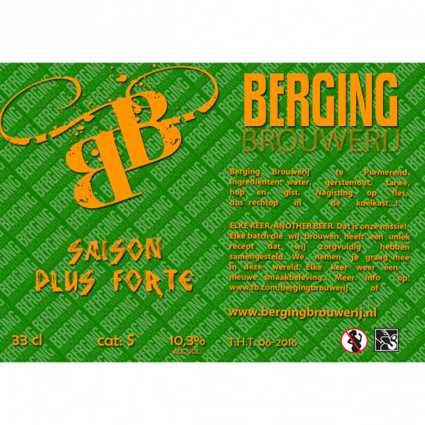 Berging Brouwerij Saison Plus Forte