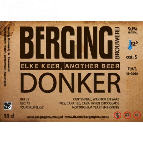 Berging Brouwerij Donker