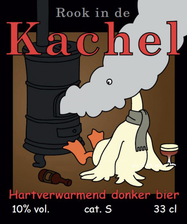 De Gulzige Gans Rook in de Kachel