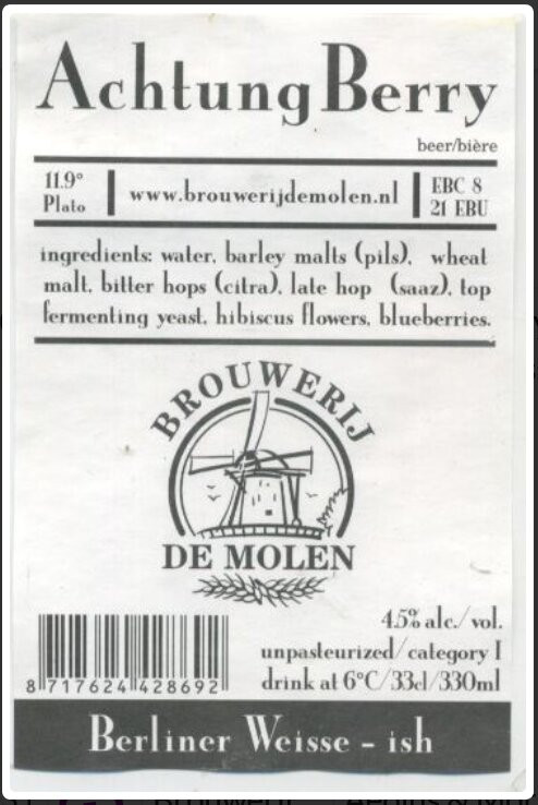 Brouwerij De Molen Achtung Berry