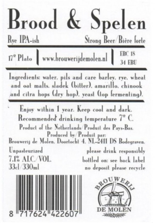 Brouwerij De Molen Brood & Spelen
