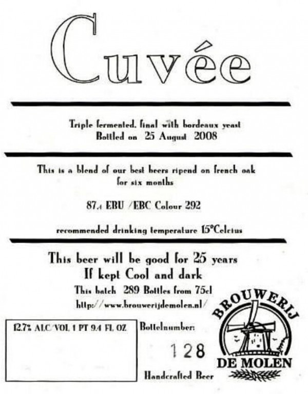 Brouwerij De Molen Cuvée