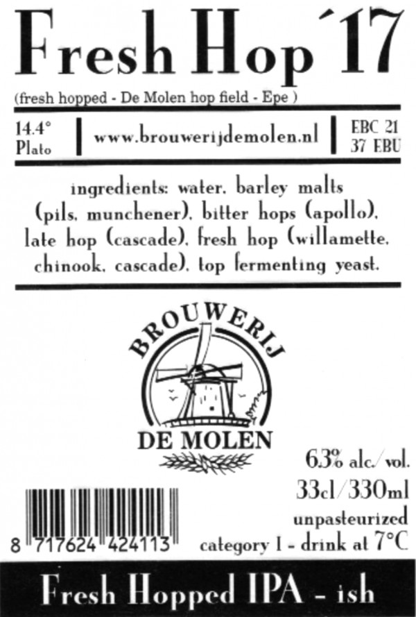 Brouwerij De Molen Fresh Hop '17