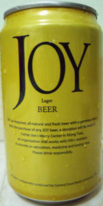 SABMiller Vietnam Joy Lager Beer