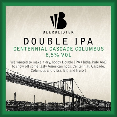 Beerbliotek Double IPA Centennial Cascade Columbus