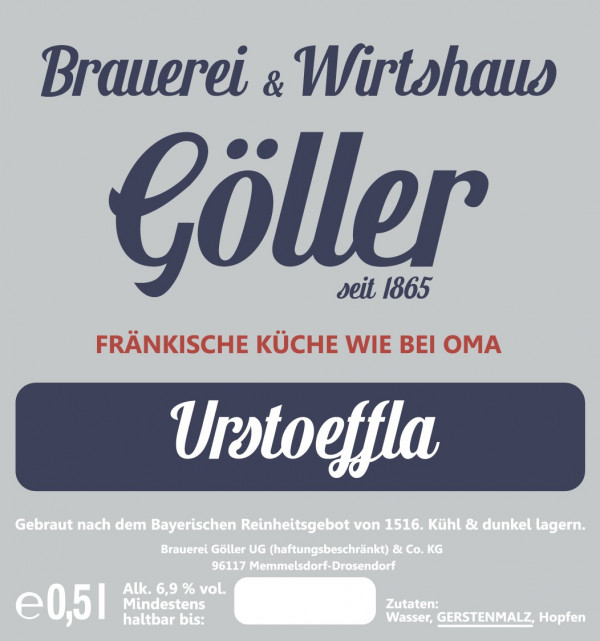 Brauerei Göller Urstoff / Urstoeffla