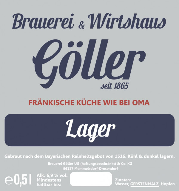 Brauerei Göller Lager / Lagerbier