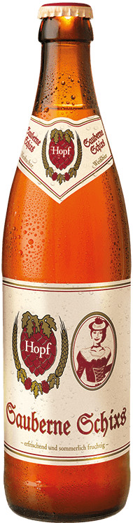Weißbierbrauerei Hopf Sauberne Schixs
