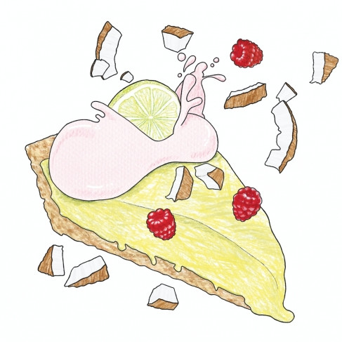 Brewski Key Lime Coconut Pie