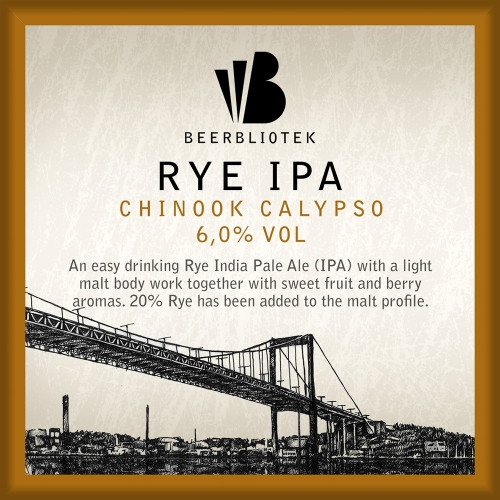 Beerbliotek Rye IPA Chinook Calypso