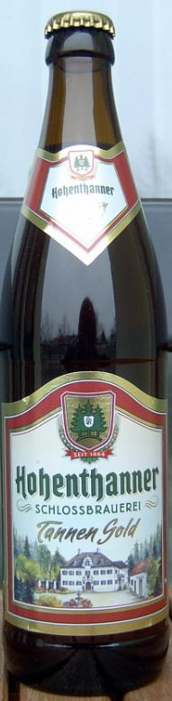 Hohenthanner Schlossbrauerei Tannen Gold