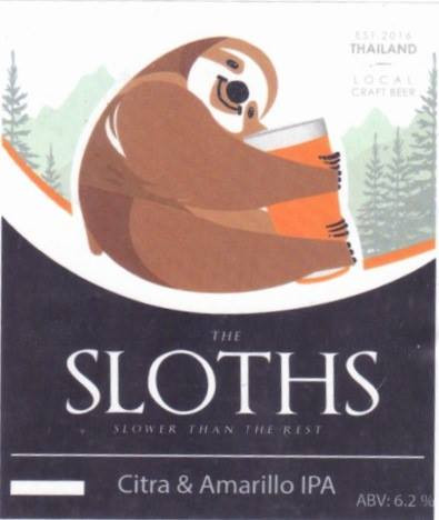 Sloths Beer Citra and Amarillo IPA