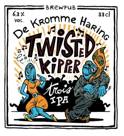 De Kromme Haring Twisted Kipper Trois IPA