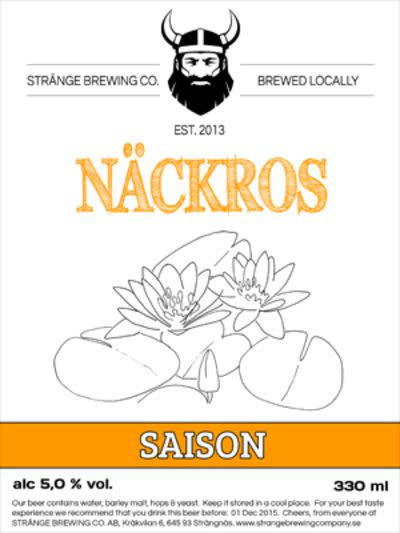 StrangeBrew.Beer (Stränge Brewing Company) Näckros Saison
