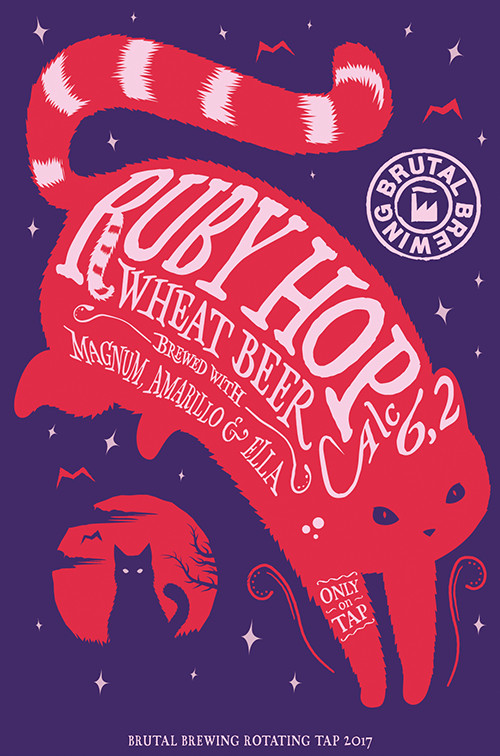 Brutal Brewing Ruby Hop Wheat Beer