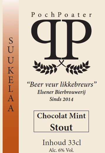 PochPoater - Elsener Bierbrouwerij Suukelaa Chocolat Mint Stout