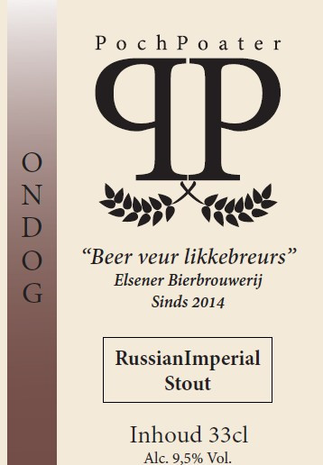 PochPoater - Elsener Bierbrouwerij Ondog RussianImperial Stout