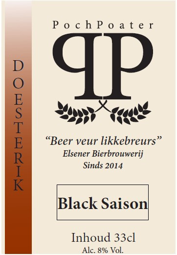 PochPoater - Elsener Bierbrouwerij Doesterik Black Saison