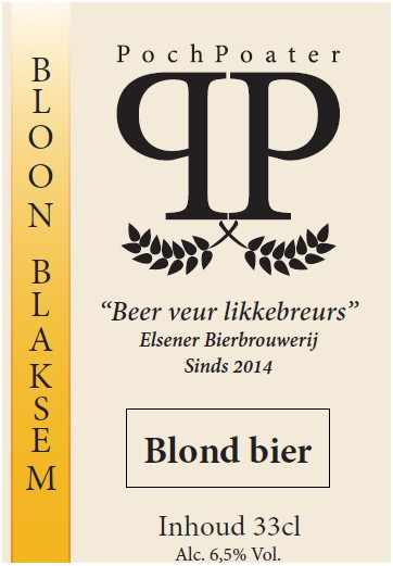 PochPoater - Elsener Bierbrouwerij Bloon Blaksem Blond