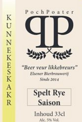 PochPoater - Elsener Bierbrouwerij Kunnekeskakr Spelt Rye Saison
