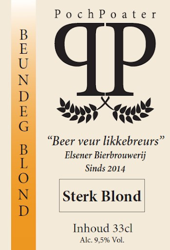 PochPoater - Elsener Bierbrouwerij Beundeg Sterk Blond