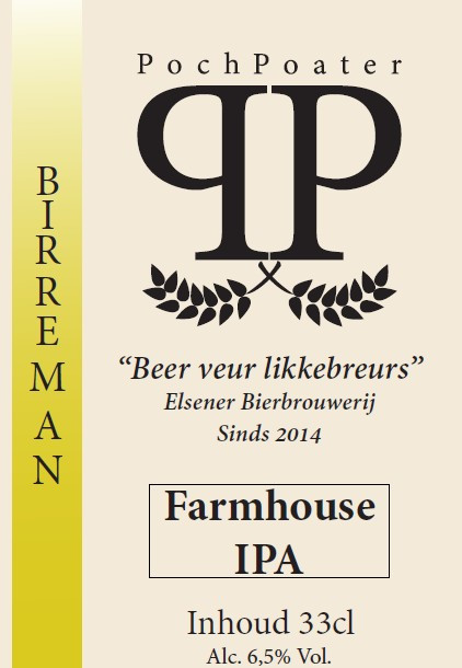 PochPoater - Elsener Bierbrouwerij Birreman Farmhouse IPA