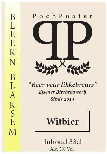 PochPoater - Elsener Bierbrouwerij Bleekn Blaksem Witbier