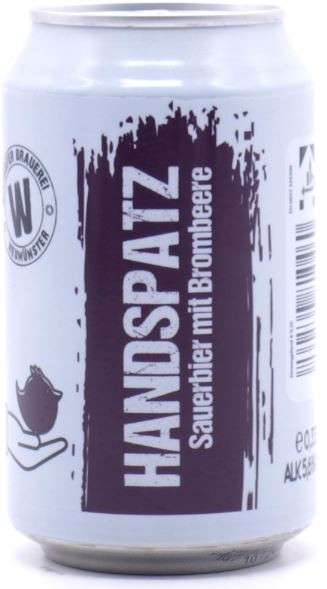 Wittorfer Brauerei Handspatz Brombeere