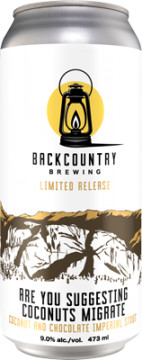 Backcountry Brewing Are You Suggesting Coconuts Migrate