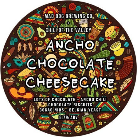 Mad Dog Brewing Co. Ancho Chocolate Cheesecake