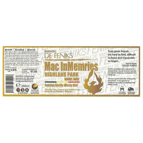 Brouwerij De Feniks Mac InMemries Highland Park BA