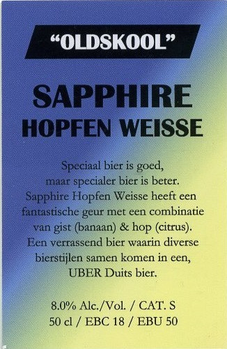 Oldskool Brewery Sapphire Hopfen Weisse