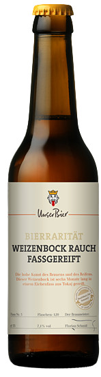Unser Bier Weizenbock Rauch Fassgereift