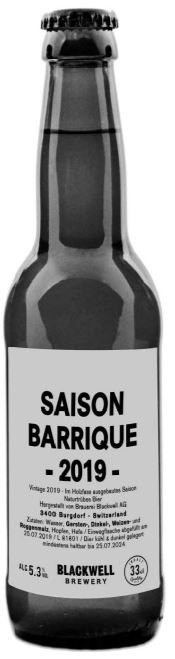 Blackwell Brewery Saison Barrique 2019