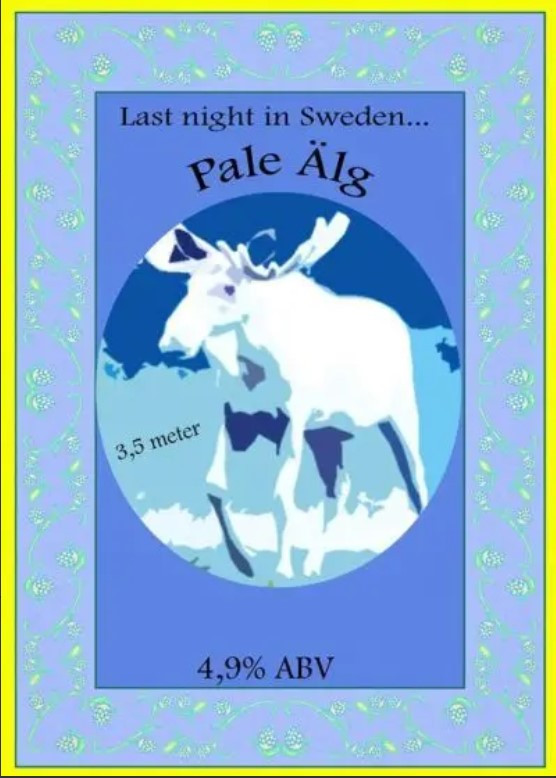 3 små rum Pale Älg