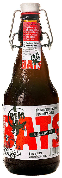 BFM (Brasserie des Franches-Montagnes) BATS (Bière Ambrée parfumée au Tarry Suchong)