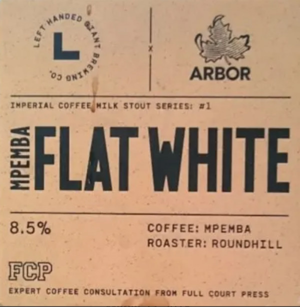 Left Handed Giant Brewing Co. Flat White Mpemba