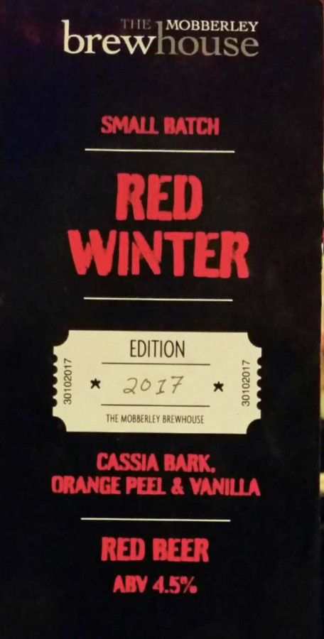 Mobberley Brewhouse (MBH) Red Winter
