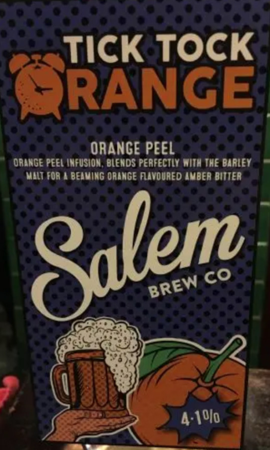 Salem Brew Co. Tick Tock Orange