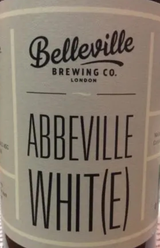 Belleville Brewing Co. Abbeville Whit(e)