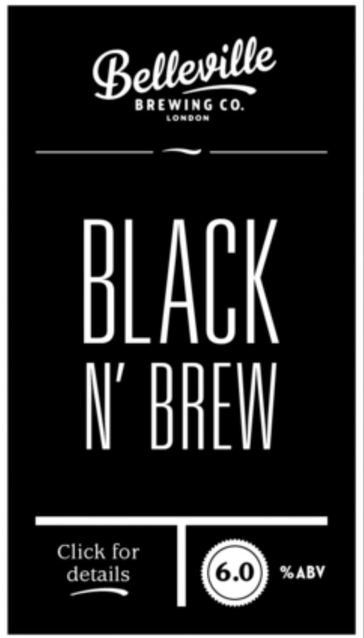 Belleville Brewing Co. Black N' Brew