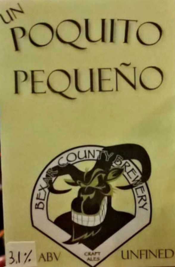 Bexar County Brewery Poquito Pequeño