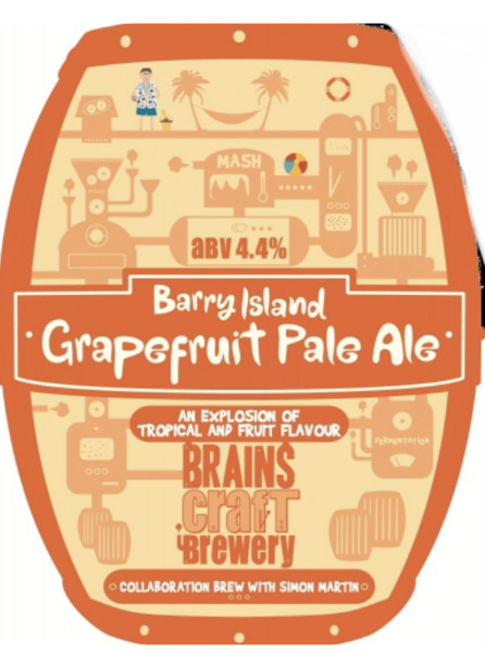 Brains Craft Brewery Barry Island Grapefruit Pale Ale