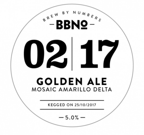 Brew By Numbers 02|17 Golden Ale - Mosaic Amarillo Delta