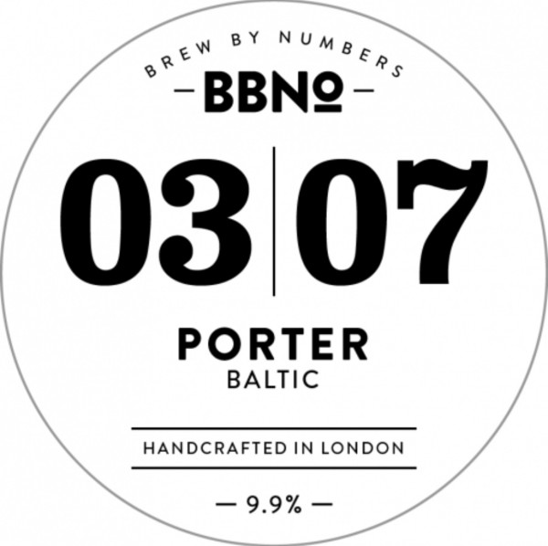 Brew By Numbers 03|07 Porter - Baltic